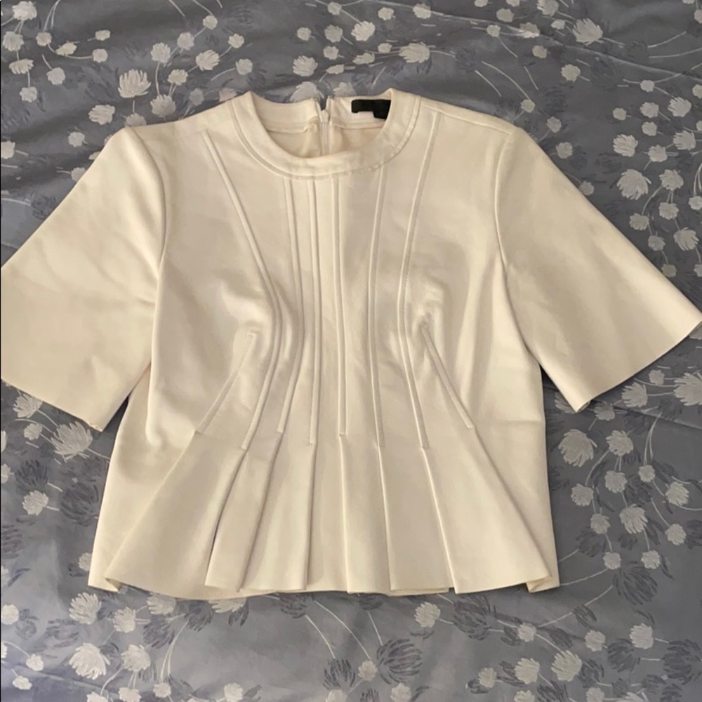 Alexander Wang white leather top
